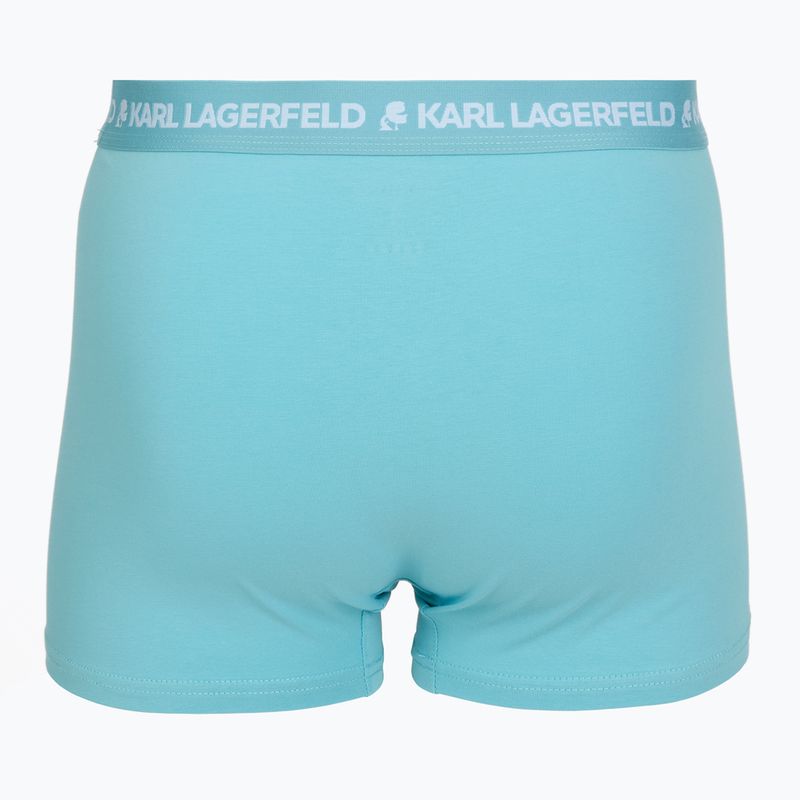 Vyriškos trumpikės KARL LAGERFELD Logo Trunk Multiband 3 poros dark sea/indigo/blue 5