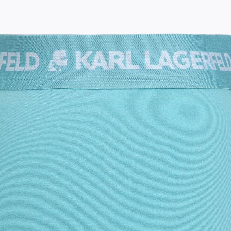 Vyriškos trumpikės KARL LAGERFELD Logo Trunk Multiband 3 poros dark sea/indigo/blue 6