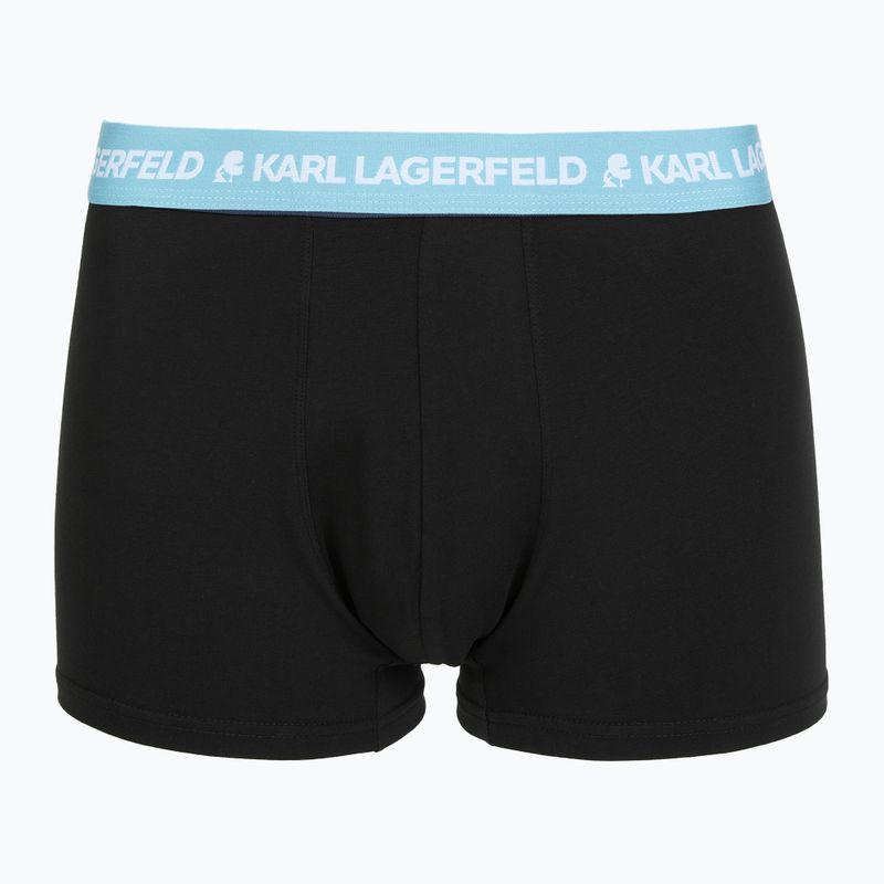 Vyriškos trumpikės KARL LAGERFELD Logo Trunk Colorband 3 poros dark sea/indigo/blue 2
