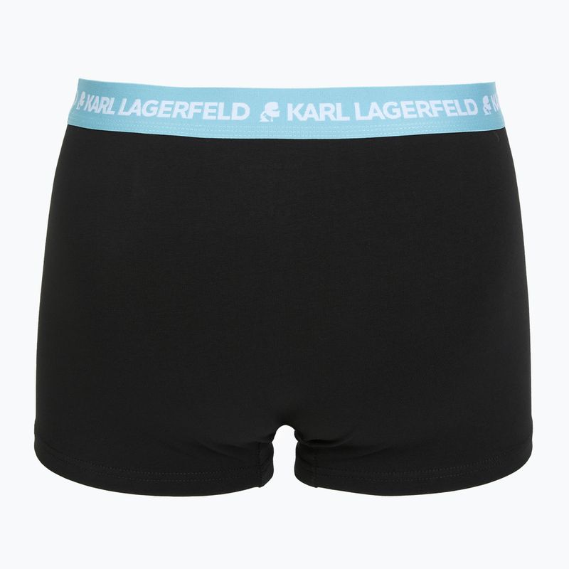 Vyriškos trumpikės KARL LAGERFELD Logo Trunk Colorband 3 poros dark sea/indigo/blue 3