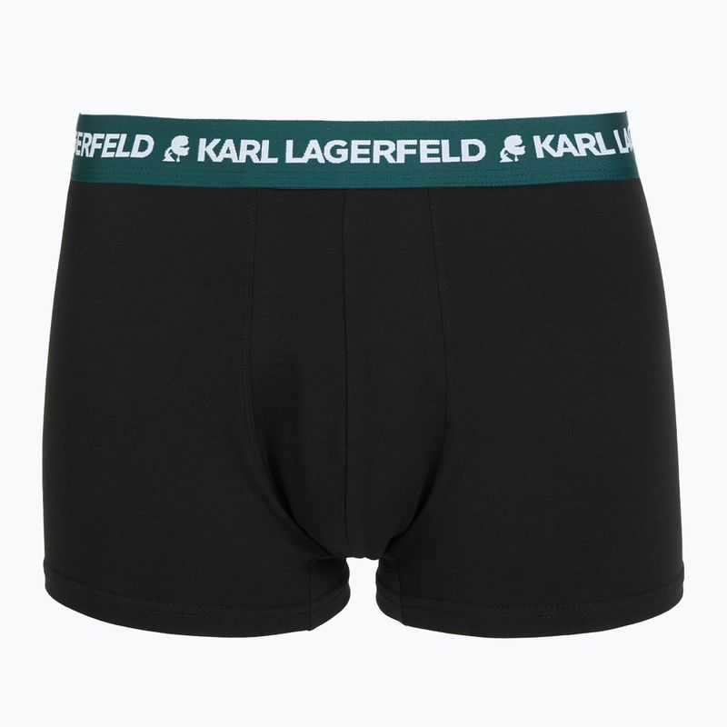 Vyriškos trumpikės KARL LAGERFELD Logo Trunk Colorband 3 poros dark sea/indigo/blue 4