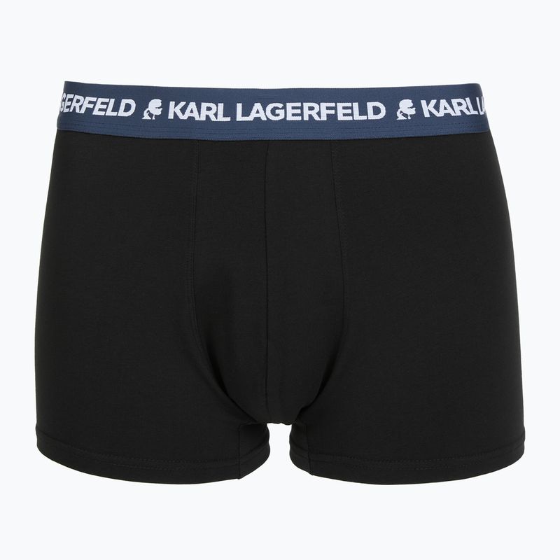 Vyriškos trumpikės KARL LAGERFELD Logo Trunk Colorband 3 poros dark sea/indigo/blue 5