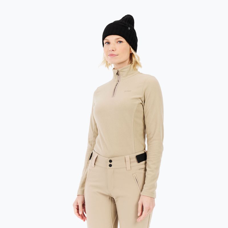 Moteriškas džemperis Protest PRTRemutez 1/4 Zip Active bamboo beige 5