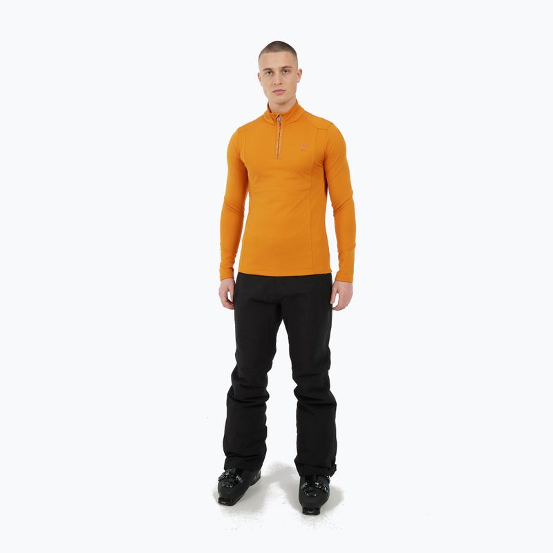 Vyriškas džemperis Protest Rewill 1/4 Zip Active caramel yellow 2