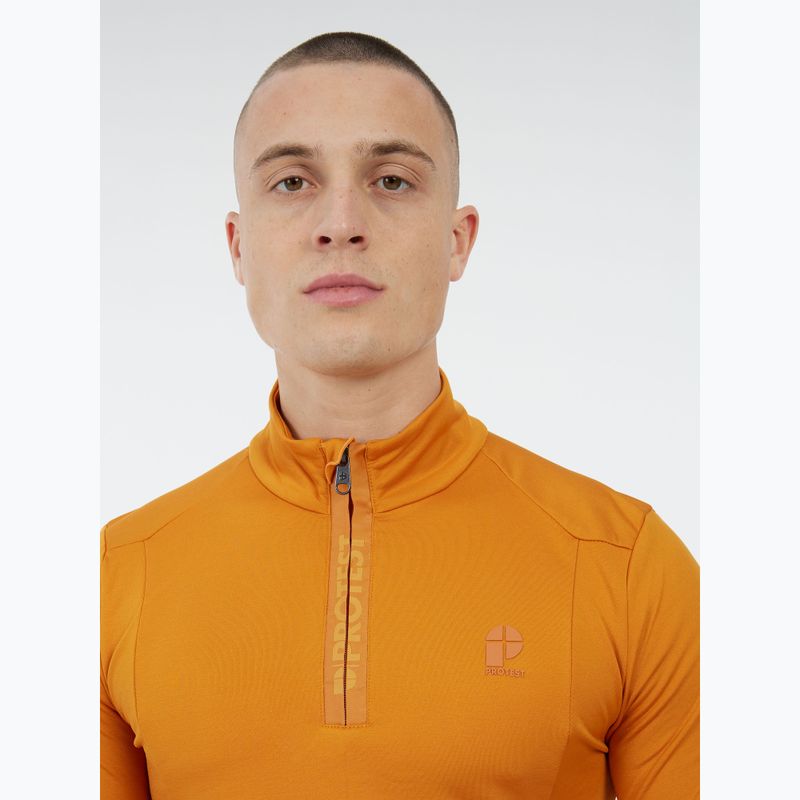 Vyriškas džemperis Protest Rewill 1/4 Zip Active caramel yellow 5