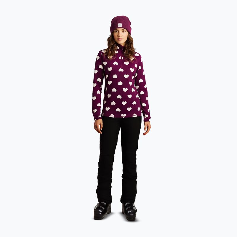 Moteriškas flisinis džemperis Protest PRTSwana 1/4 Zip Active current purple 2