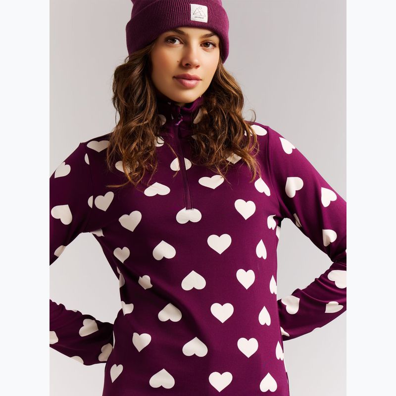 Moteriškas flisinis džemperis Protest PRTSwana 1/4 Zip Active current purple 5