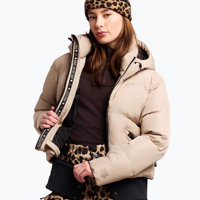Moteriška snieglenčių striukė Protest PRTPreppydos Zipshift bamboobeige 4