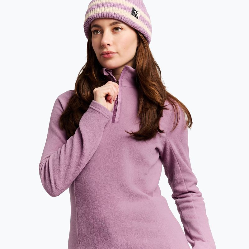 Moteriškas flisinis džemperis Protest PRTRemutez 1/4 Zip Active valerianlilac 4