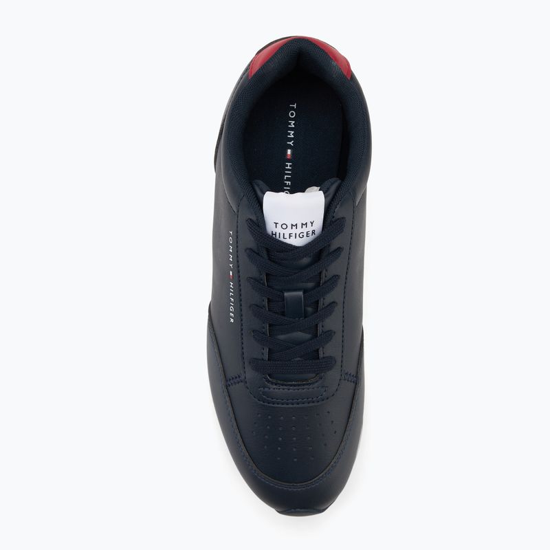 Vyriški batai Tommy Hilfiger Lo Runner Pu Mix desert sky 5