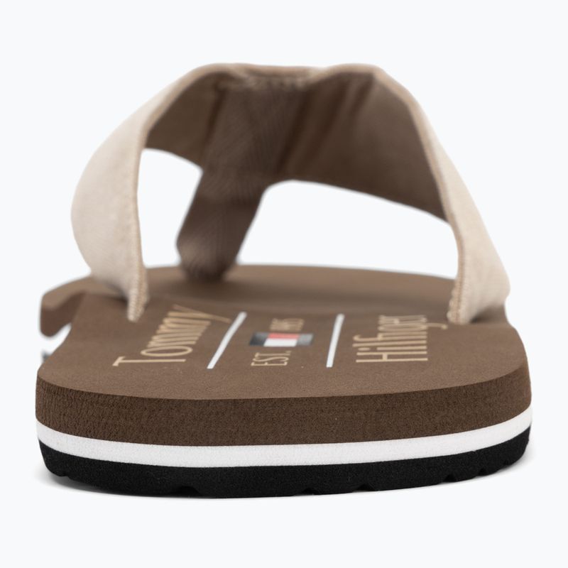 Vyriškos šlepetės per pirštą Tommy Hilfiger Chambray Beach Sandal beige 6