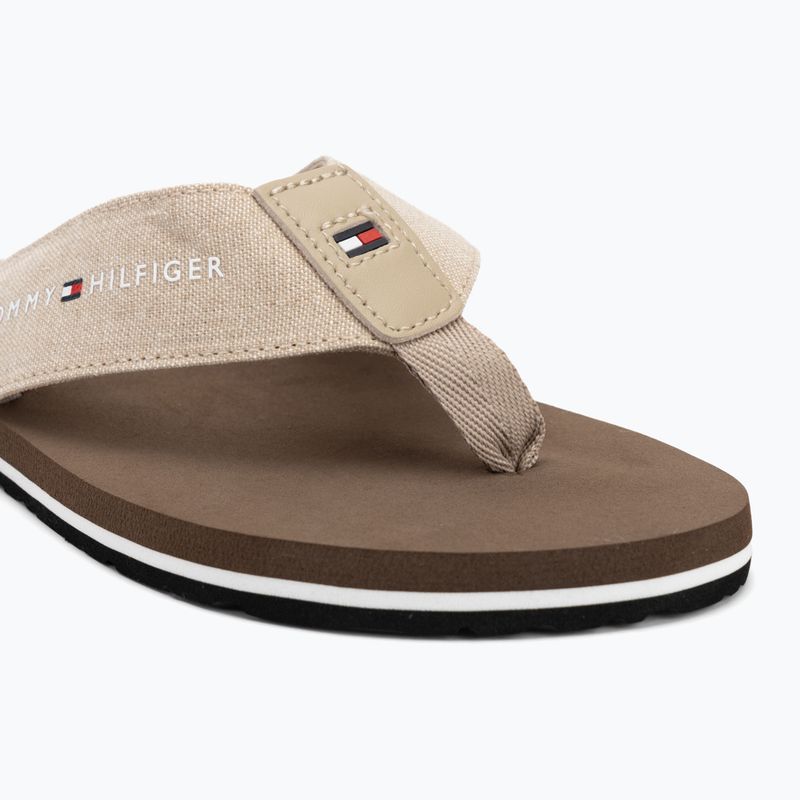 Vyriškos šlepetės per pirštą Tommy Hilfiger Chambray Beach Sandal beige 7