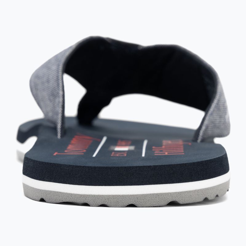 Vyriškos šlepetės per pirštą Tommy Hilfiger Chambray Beach Sandal desert sky 6
