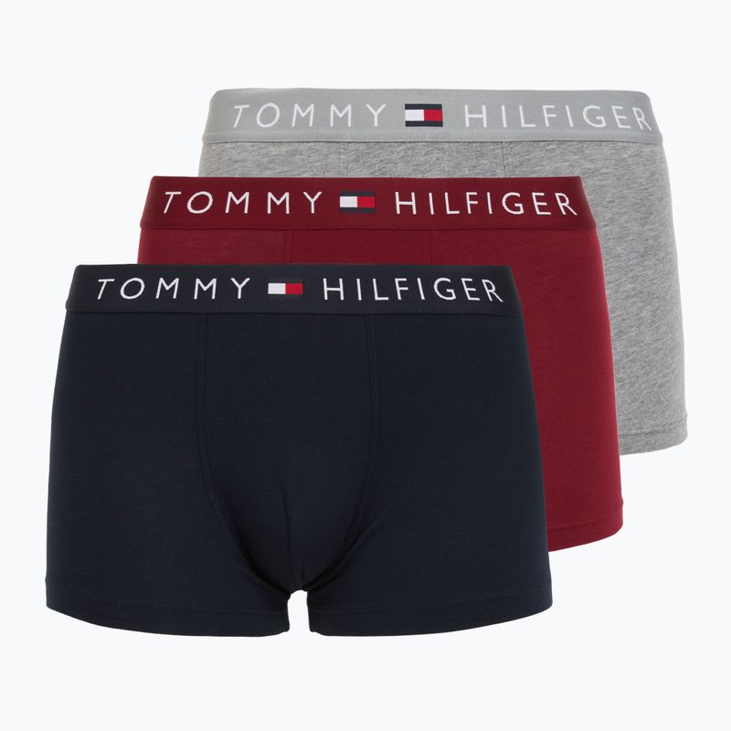Vyriškos trumpikės Tommy Hilfiger UM0UM03521 3 poros desert sky/mid grey heather/red