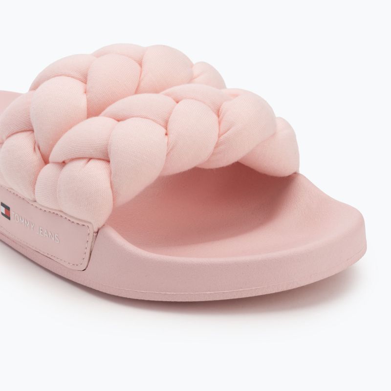 Moteriškos šlepetės Tommy Jeans Braided Slide delicate pink 7