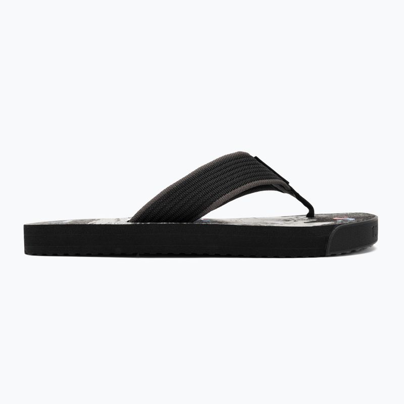 Vyriškos šlepetės per pirštą Tommy Jeans Elevated Beach Sandal black 2