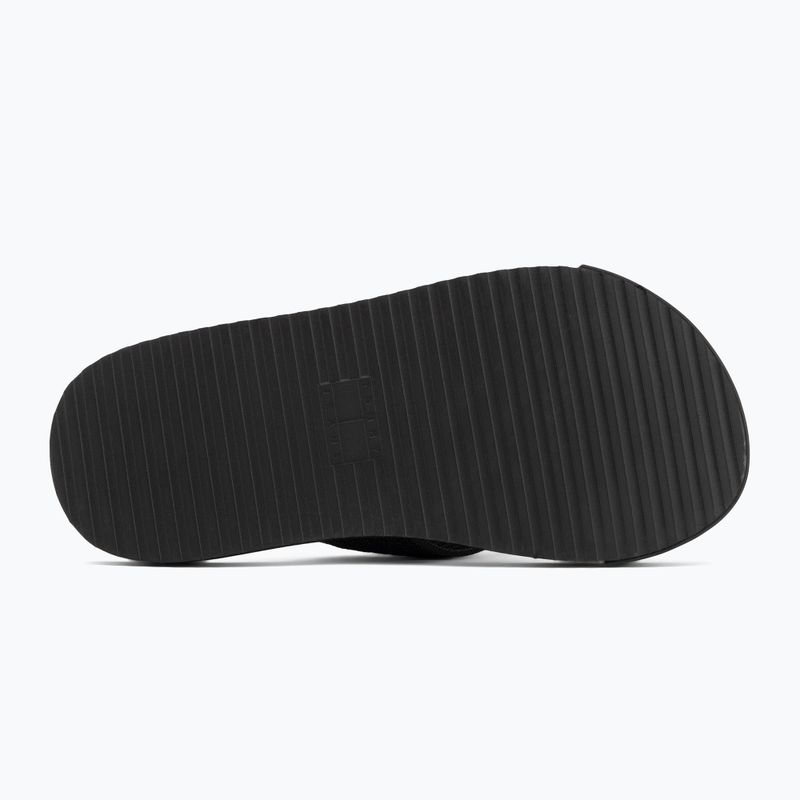 Vyriškos šlepetės per pirštą Tommy Jeans Elevated Beach Sandal black 4