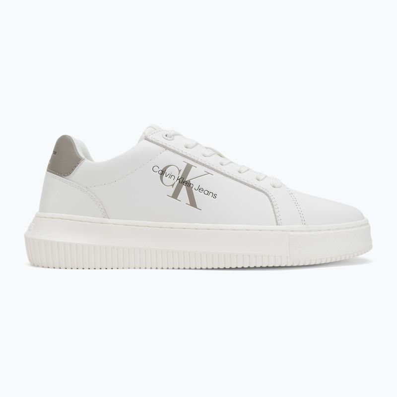 Vyriški batai Calvin Klein YM0YM00681 Chunky Cupsole Monologo Lth triple bright white/rock ridge 2