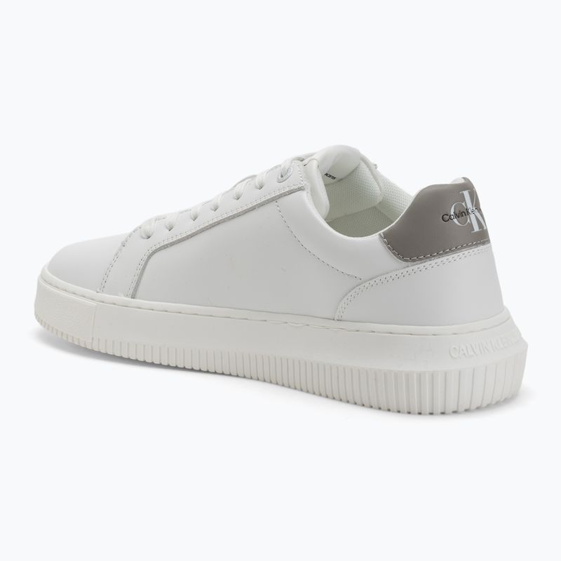 Vyriški batai Calvin Klein YM0YM00681 Chunky Cupsole Monologo Lth triple bright white/rock ridge 3