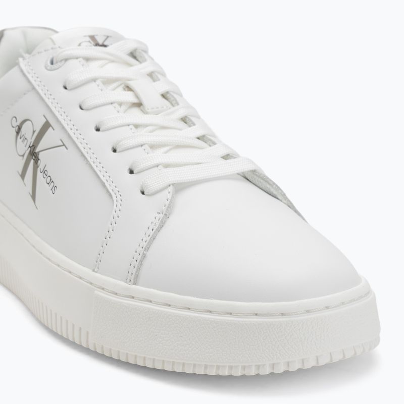 Vyriški batai Calvin Klein YM0YM00681 Chunky Cupsole Monologo Lth triple bright white/rock ridge 7