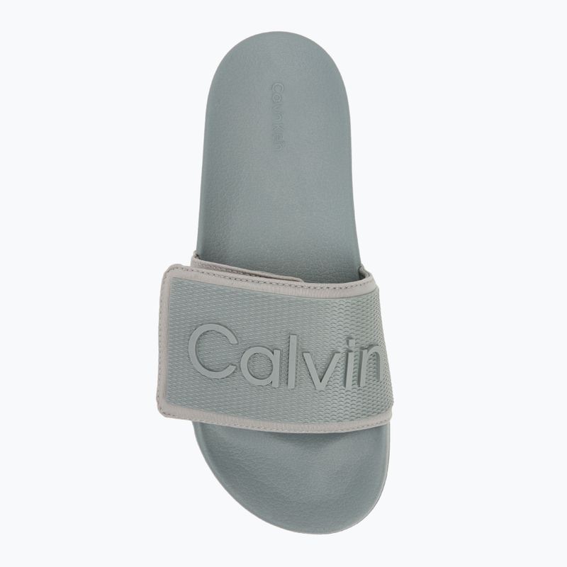 Vyriškos šlepetės Calvin Klein HM0HM01437 Adj Pool Slide TPU granite road 5