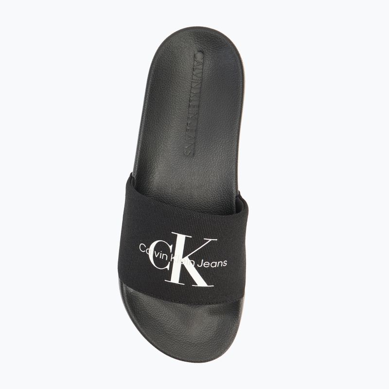 Vyriškos šlepetės Calvin Klein YM0YM01271 Slide Monogram Cv black/bright white 5
