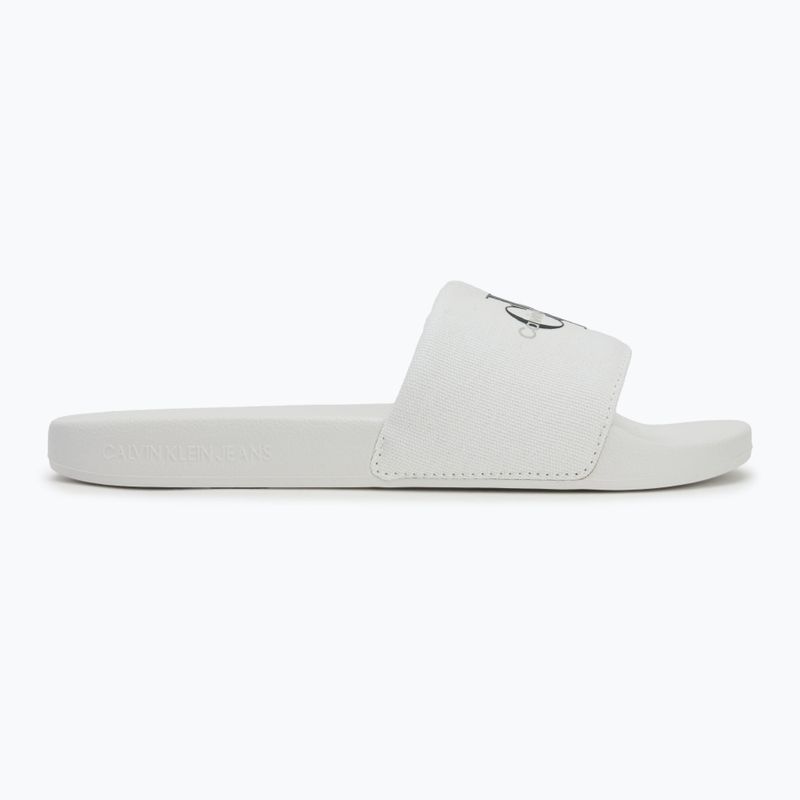 Vyriškos šlepetės Calvin Klein YM0YM01271 Slide Monogram Cv bright white/black 2