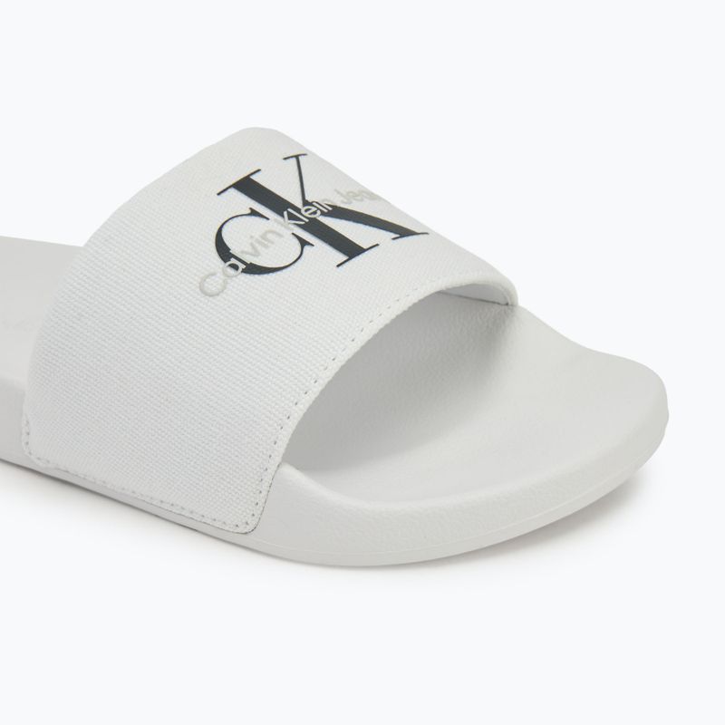 Vyriškos šlepetės Calvin Klein YM0YM01271 Slide Monogram Cv bright white/black 7