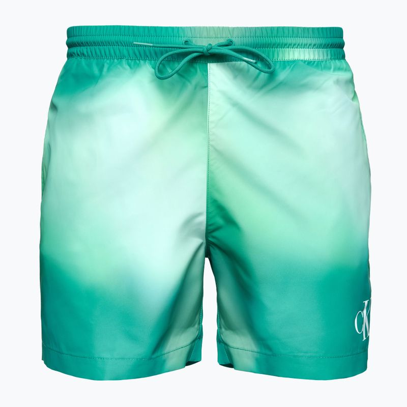 Vyriški maudymosi šortai Calvin Klein KM0KM01162 Medium Drawstring-Print ombre blue