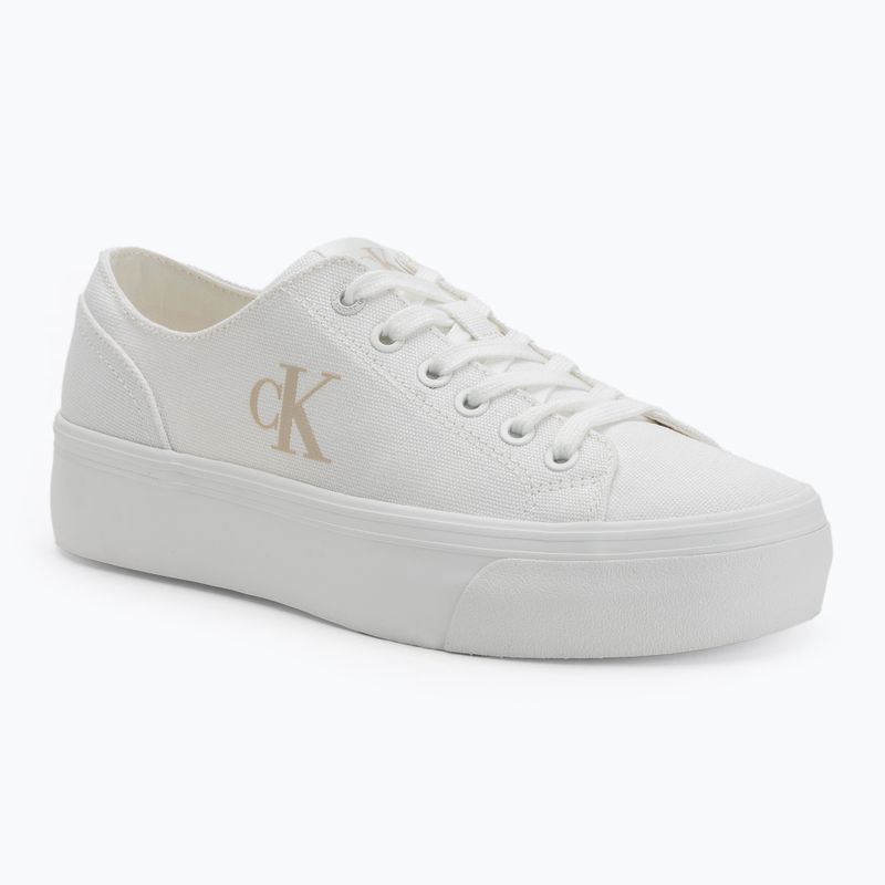 Moteriški sportiniai bateliai Calvin Klein YW0YW01763 Vulc Flatform Low Cv MG triple bright white