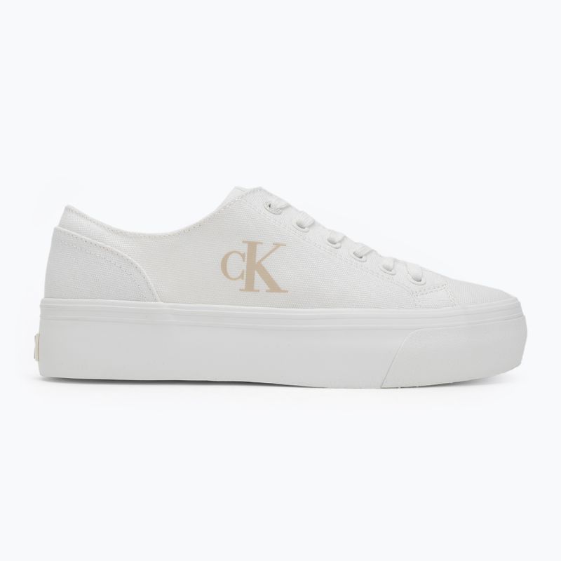 Moteriški sportiniai bateliai Calvin Klein YW0YW01763 Vulc Flatform Low Cv MG triple bright white 2
