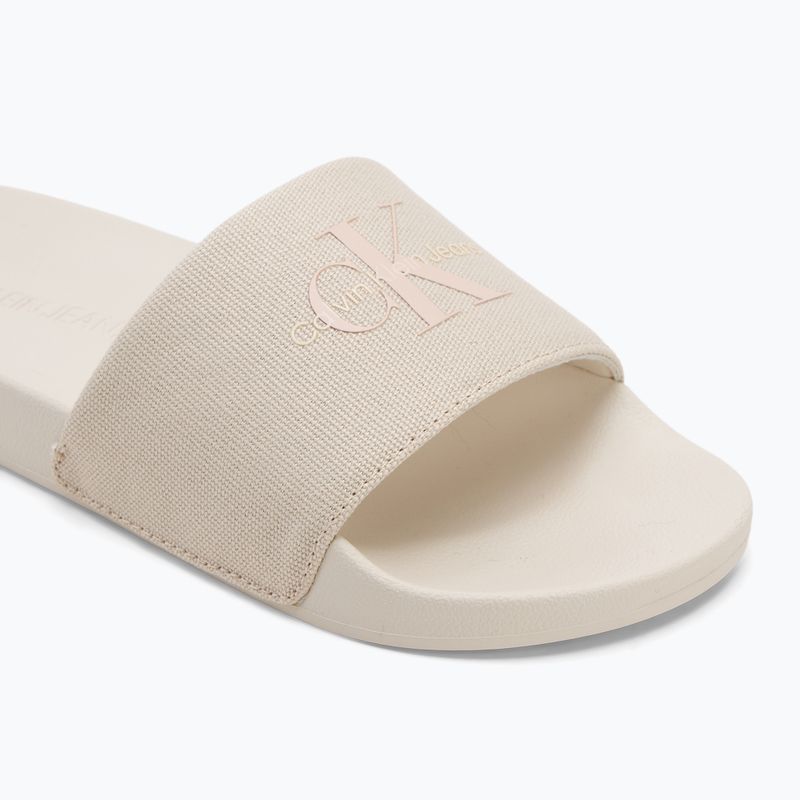 Moteriškos šlepetės Calvin Klein YW0YW01835 Slide Monogram Wn triple turtle dove 6
