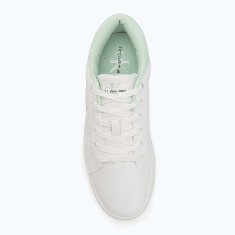 Moteriški batai Calvin Klein YW0YW01444 Classic Cupsole Lowlaceup Lth Wn bright white/moonlight jade 5