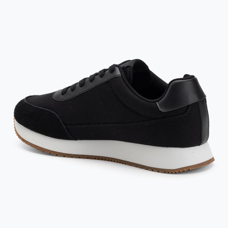 Moteriški batai Calvin Klein YW0YW01888 Retro Runner Low Laceup Canvas black/bright white 3