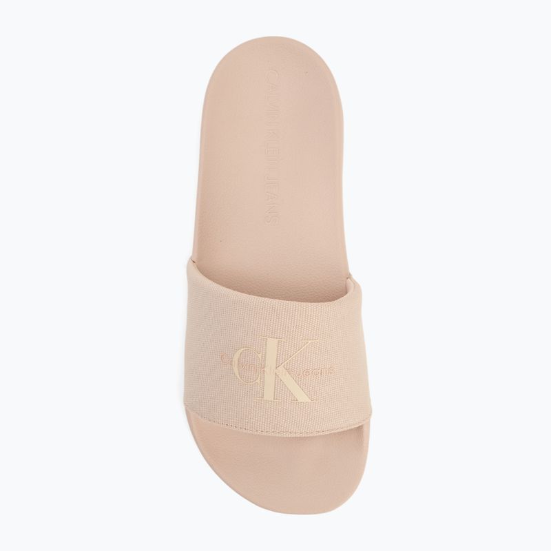 Moteriškos šlepetės Calvin Klein YW0YW01835 Slide Monogram Wn triple whisper pink 5