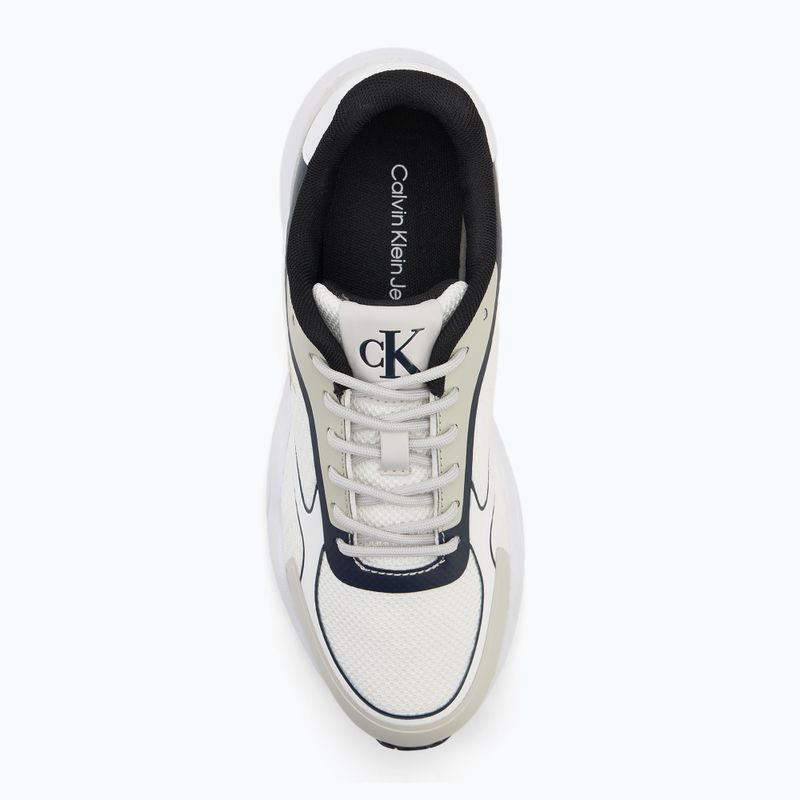 Moteriški batai Calvin Klein YW0YW01887 Retro Tennis Knit Mg bright white/silver bich/navy 5
