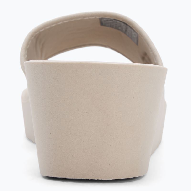 Moteriškos šlepetės Calvin Klein YW0YW01725 Beach Wedge Slide Canvas eggshell 6