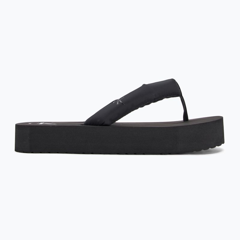 Moteriškos šlepetės per pirštą Calvin Klein YW0YW01723 Beach Sandal Flatform Ttxr Satin triple black 2