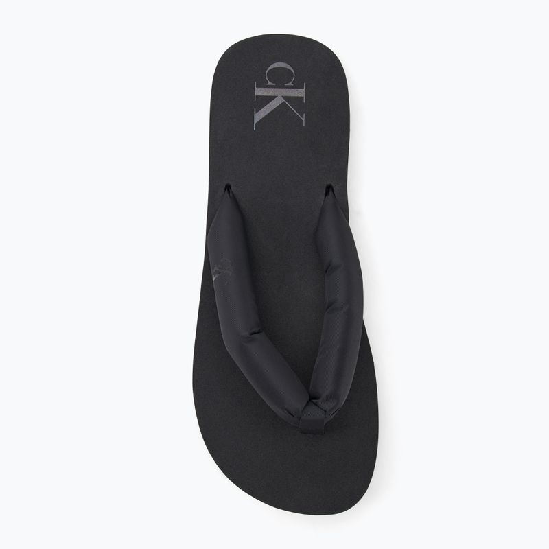 Moteriškos šlepetės per pirštą Calvin Klein YW0YW01723 Beach Sandal Flatform Ttxr Satin triple black 5