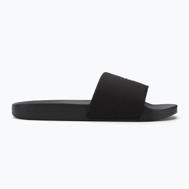 Moteriškos šlepetės Calvin Klein YW0YW01713 Slide Monogram Hardware triple black 2