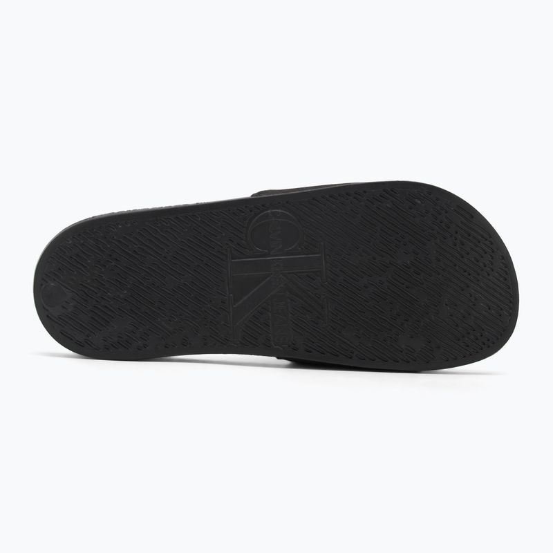 Moteriškos šlepetės Calvin Klein YW0YW01713 Slide Monogram Hardware triple black 4