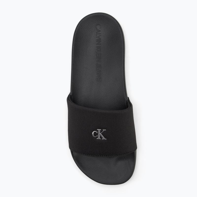 Moteriškos šlepetės Calvin Klein YW0YW01713 Slide Monogram Hardware triple black 5