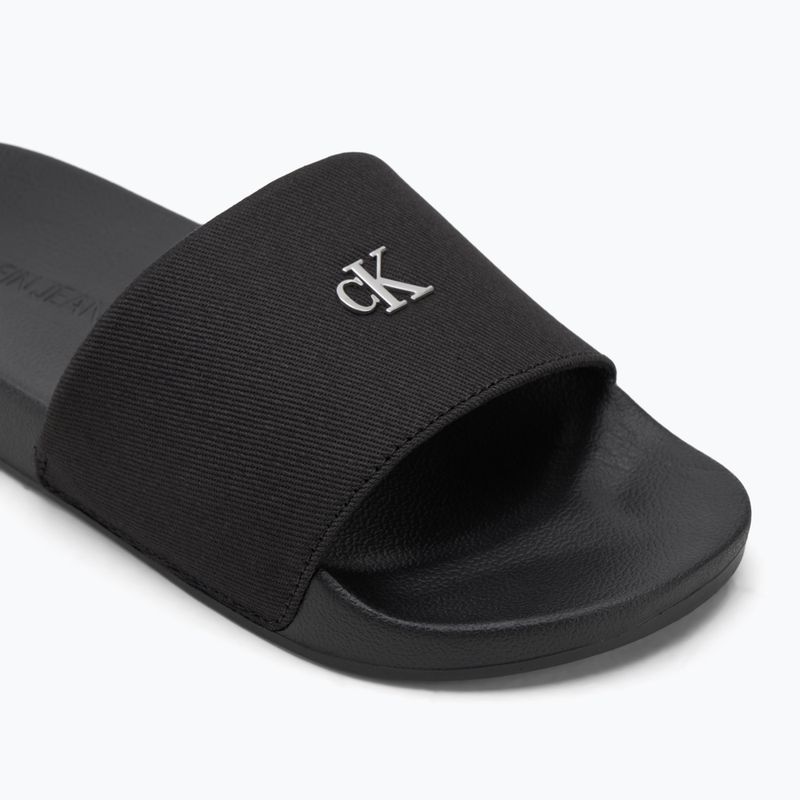 Moteriškos šlepetės Calvin Klein YW0YW01713 Slide Monogram Hardware triple black 7