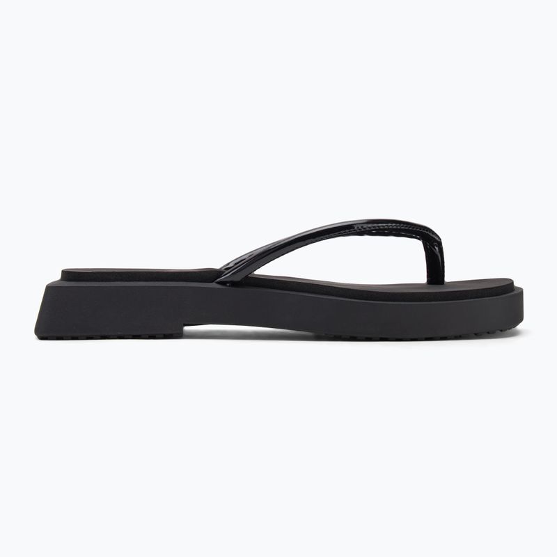 Moteriškos šlepetės per pirštą Calvin Klein YW0YW01716 Sq Low Wedge Sandal Stitch triple black 2