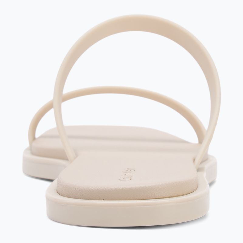 Moteriškos šlepetės Calvin Klein HW0HW02417 Double Bar Slide - Jelly turtle dove 6