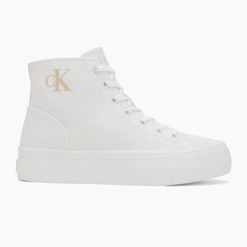 Moteriški sportiniai bateliai Calvin Klein YW0YW01764 Vulc Flatform Mid Cv Mg triple bright white 2