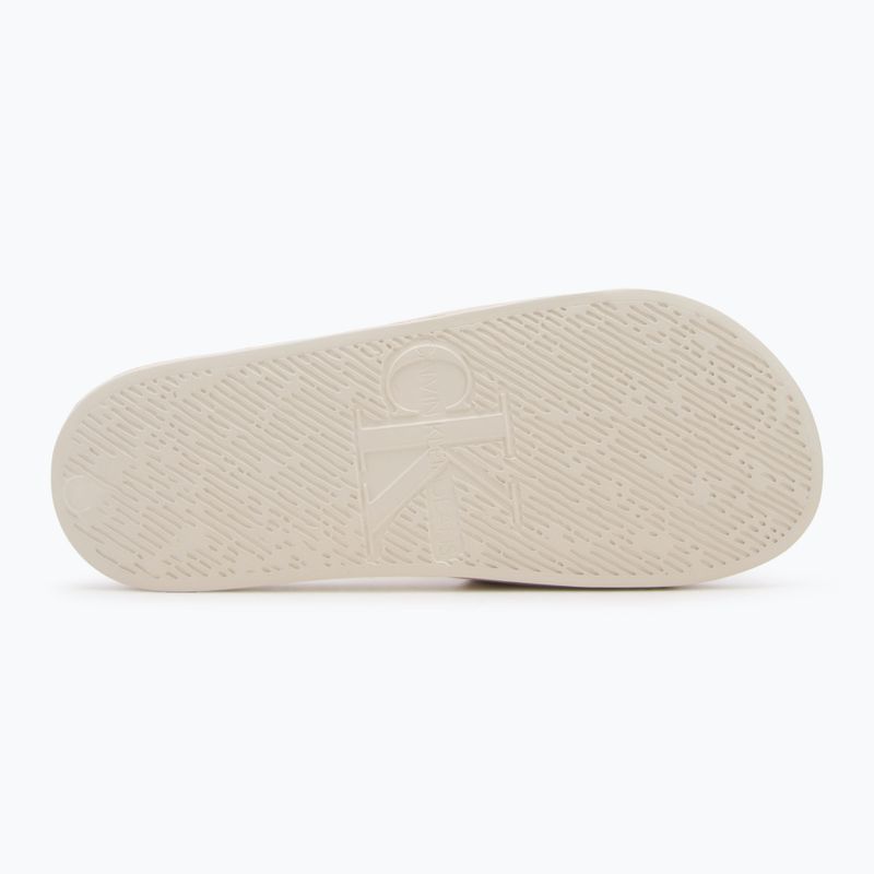Moteriškos šlepetės Calvin Klein YW0YW01713 Slide Monogram Hardware turtle dove 4