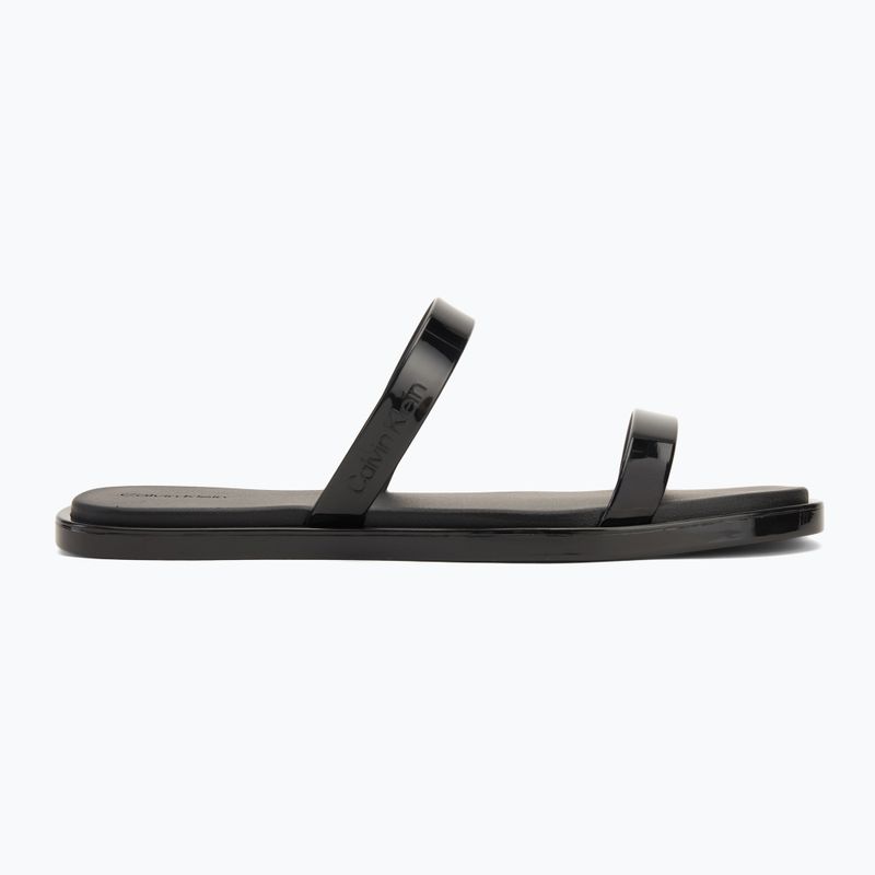 Moteriškos šlepetės Calvin Klein HW0HW02417 Double Bar Slide - Jelly black 2