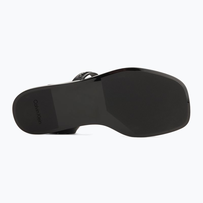 Moteriškos šlepetės Calvin Klein HW0HW02417 Double Bar Slide - Jelly black 4