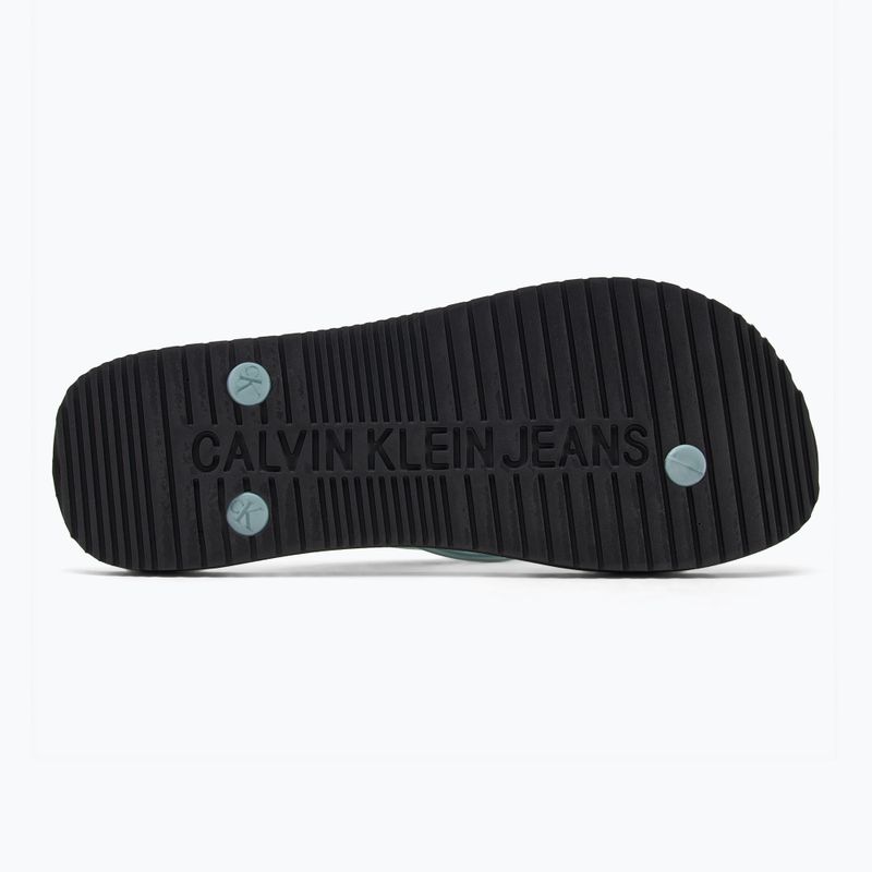 Moteriškos šlepetės per pirštą Calvin Klein YW0YW01719 Beach Sandal Monologo Tpu black/cloud blue 4